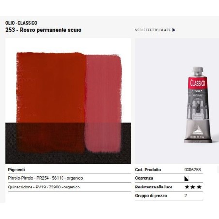 253 Rosso permanente scuro - Maimeri Classico