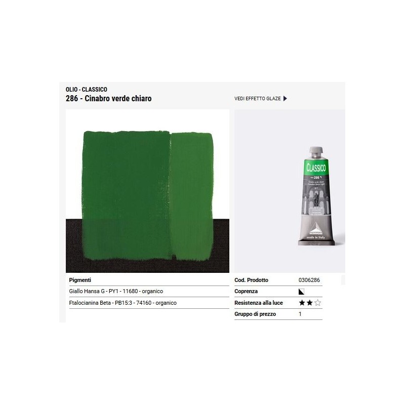 286 Cinabro verde chiaro - Maimeri Classico