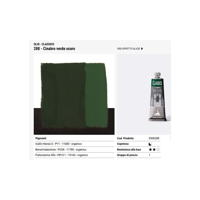 288 Cinabro verde scuro - Maimeri Classico
