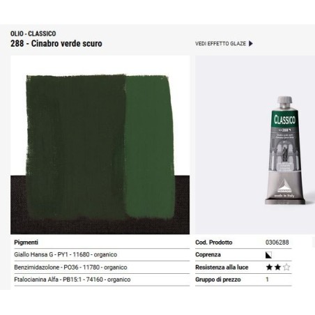 288 Cinabro verde scuro - Maimeri Classico