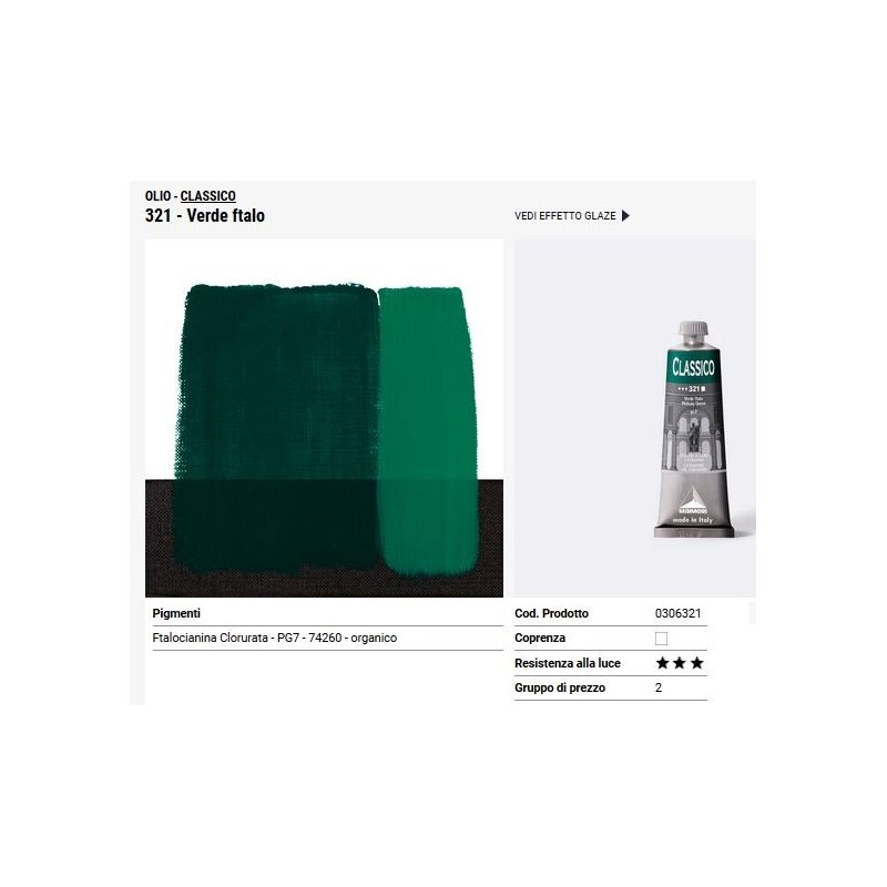 321 Verde ftalo - Maimeri Classico