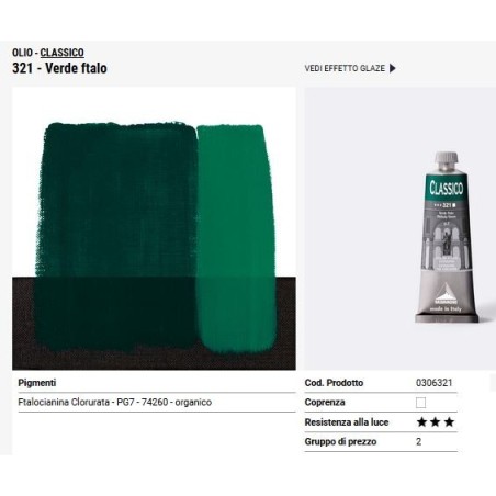 321 Verde ftalo - Maimeri Classico