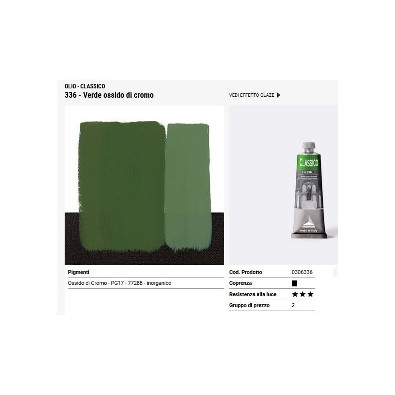 336 Verde ossido di Cromo - Maimeri Classico