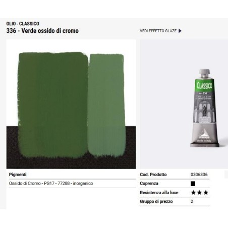 336 Verde ossido di Cromo - Maimeri Classico