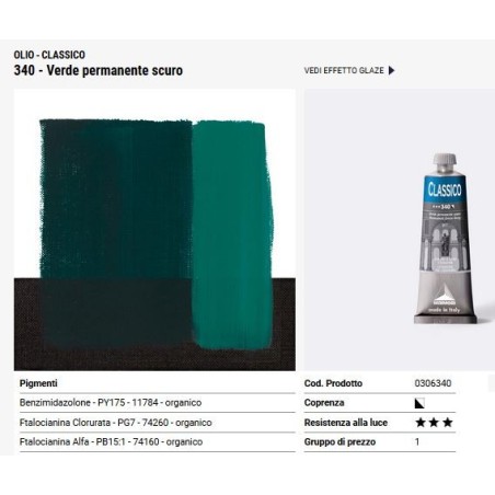 340 Verde permanente scuro - Maimeri Classico