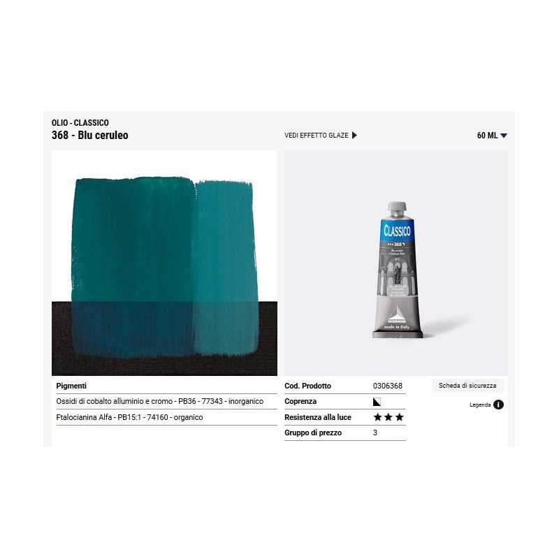 368 Blu ceruleo - Maimeri Classico