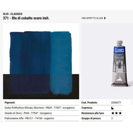 371 Blu di Cobalto scuro imitazione - Maimeri Classico