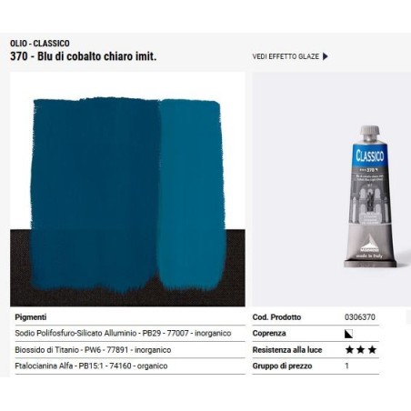 370 Blu di Cobalto chiaro imitazione - Maimeri Classico