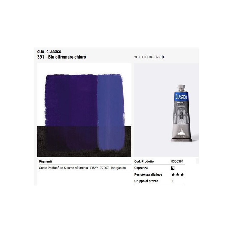 391 Blu oltremare chiaro - Maimeri Classico
