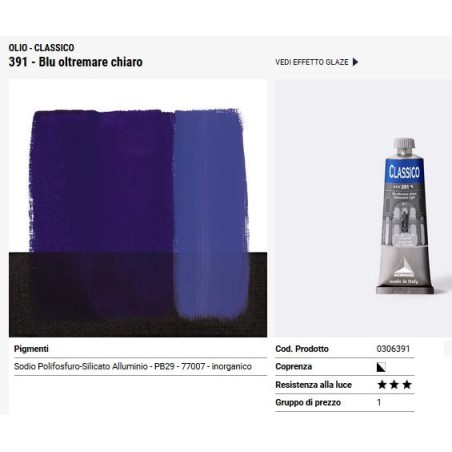 391 Blu oltremare chiaro - Maimeri Classico