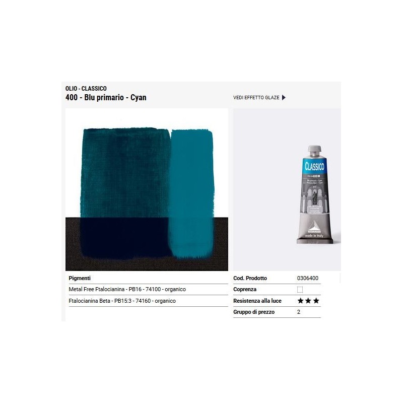400 Blu primario Cyano - Maimeri Classico