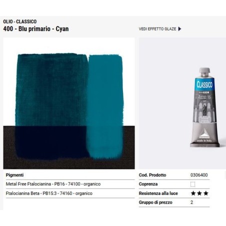 400 Blu primario Cyano - Maimeri Classico