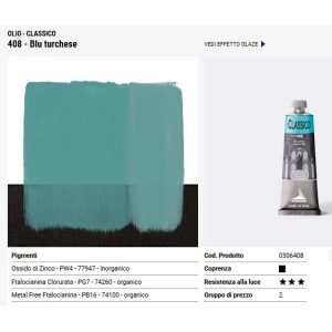 408 Blu turchese - Maimeri Classico