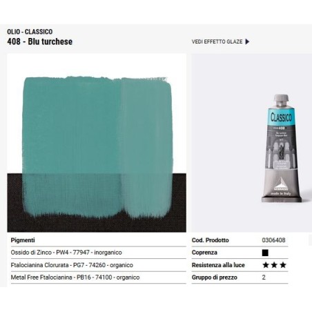 408 Blu turchese - Maimeri Classico
