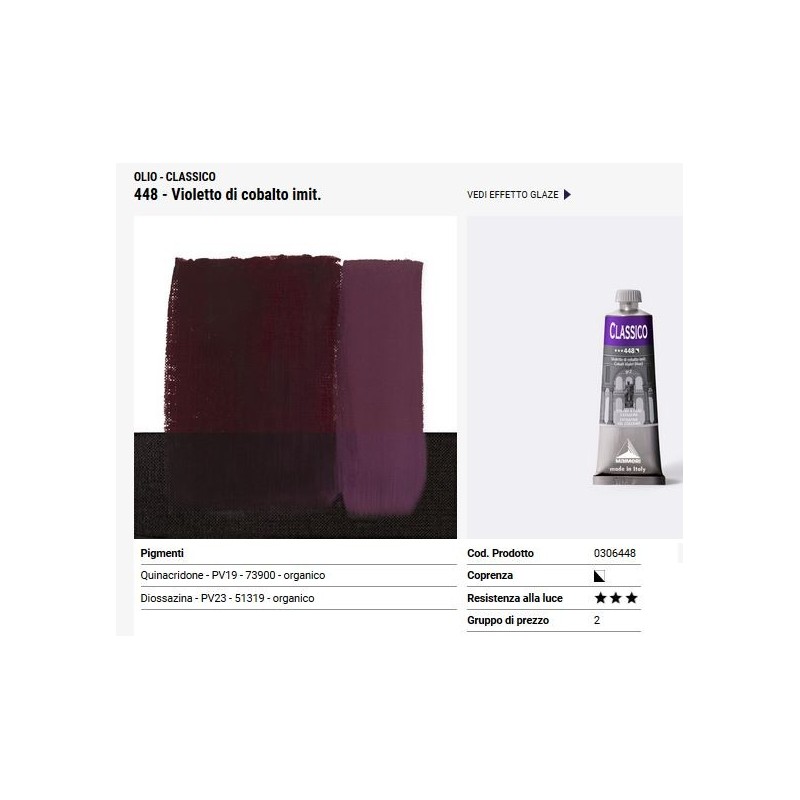 448 Violetto di Cobalto imitazione - Maimeri Classico