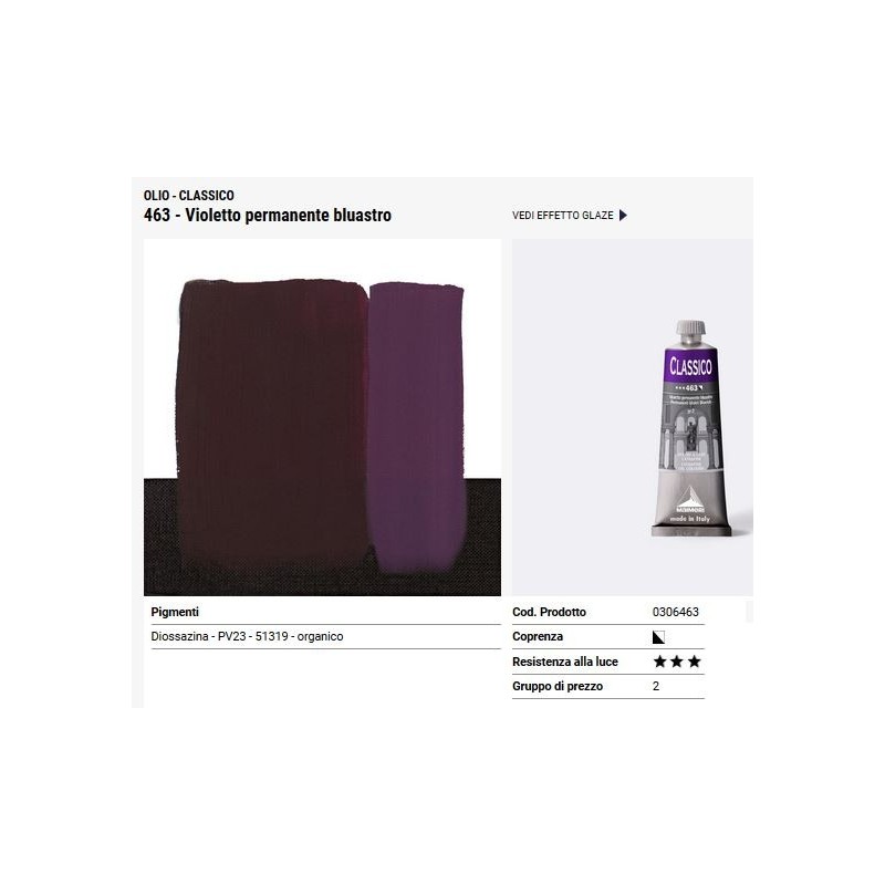463 Violetto permanente bluastro - Maimeri Classico