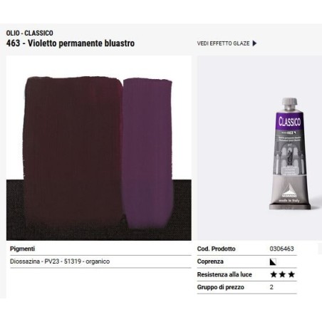 463 Violetto permanente bluastro - Maimeri Classico