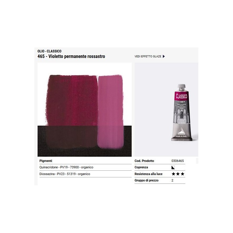 465 Violetto permanente rossastro - Maimeri Classico