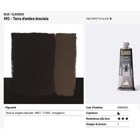 492 Terra d'ombra bruciata - Maimeri Classico