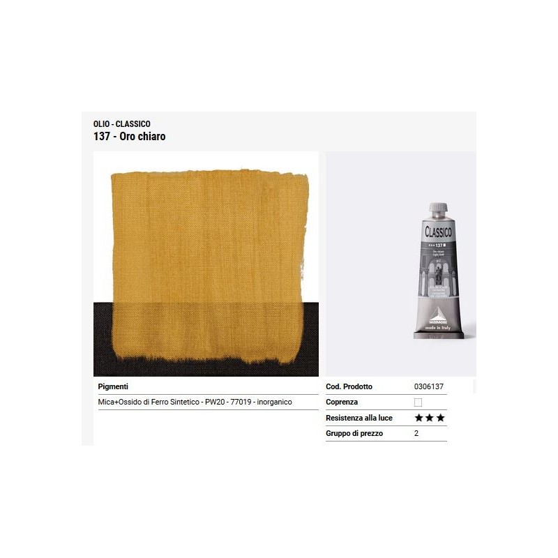 137 oro chiaro - Maimeri Classico