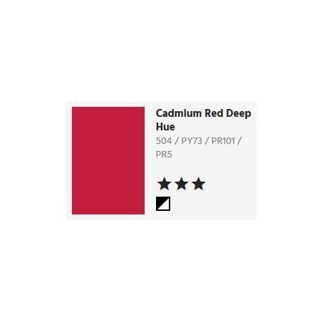 504 Cadmium red deep hue - Georgian Olio all'Acqua