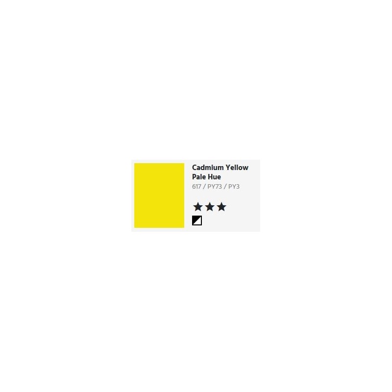 617 Cadmium yellow pale hue - Georgian Olio all'Acqua