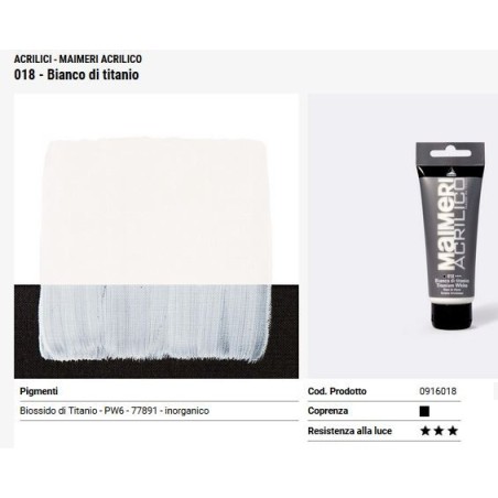 018 Bianco Titanio - Maimeri acrilico