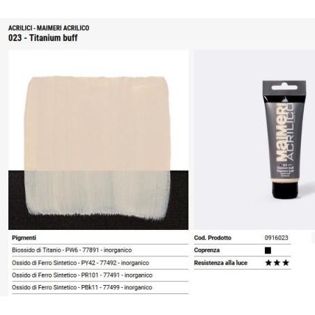 023 Titanium Buff - Maimeri acrilico