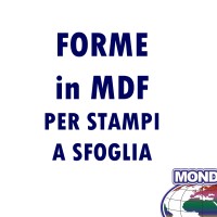 Forme in MDF per stampi a sfoglia